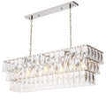 Glamour Rectangle Modern Chandeliers 