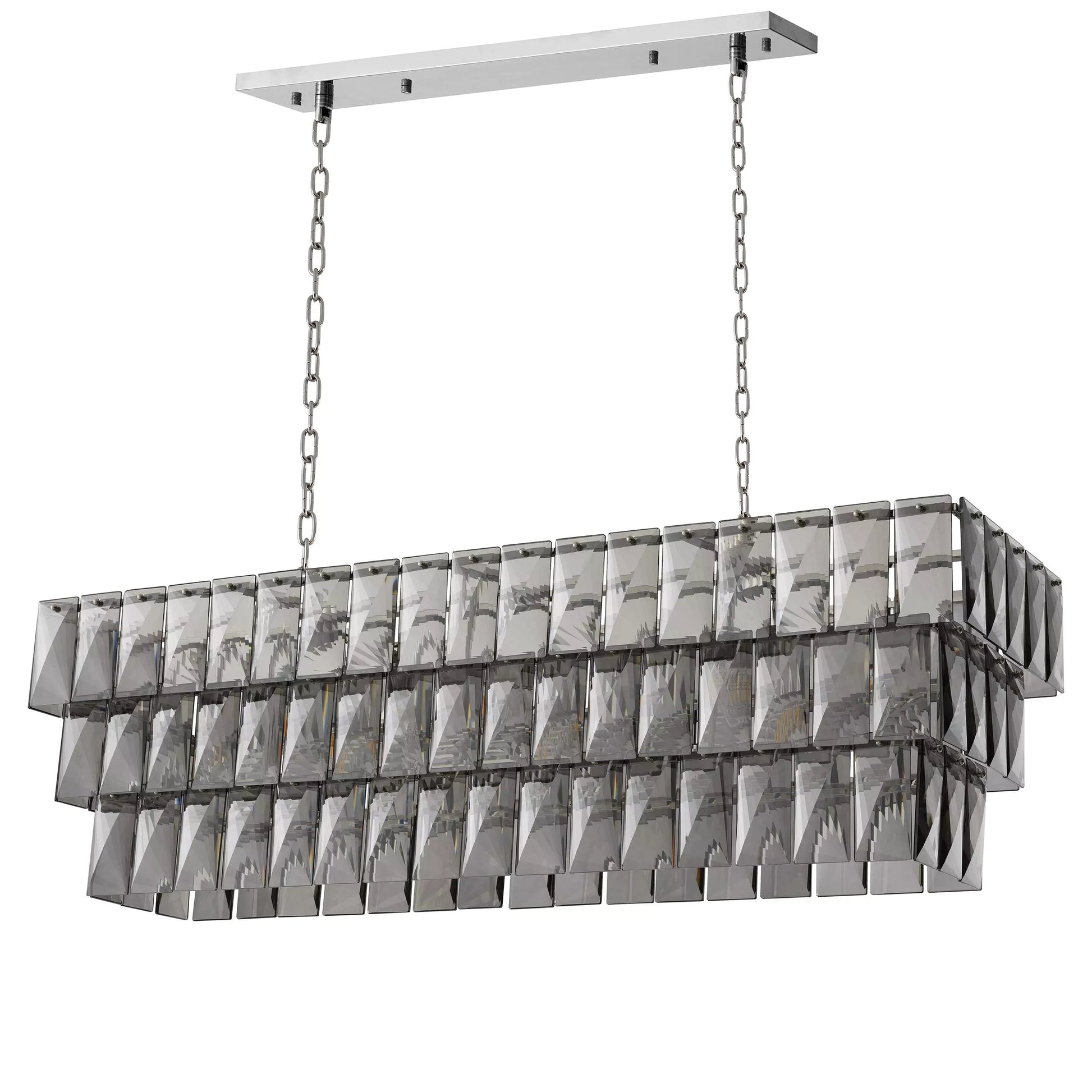 Glamour Rectangle Modern Chandeliers 