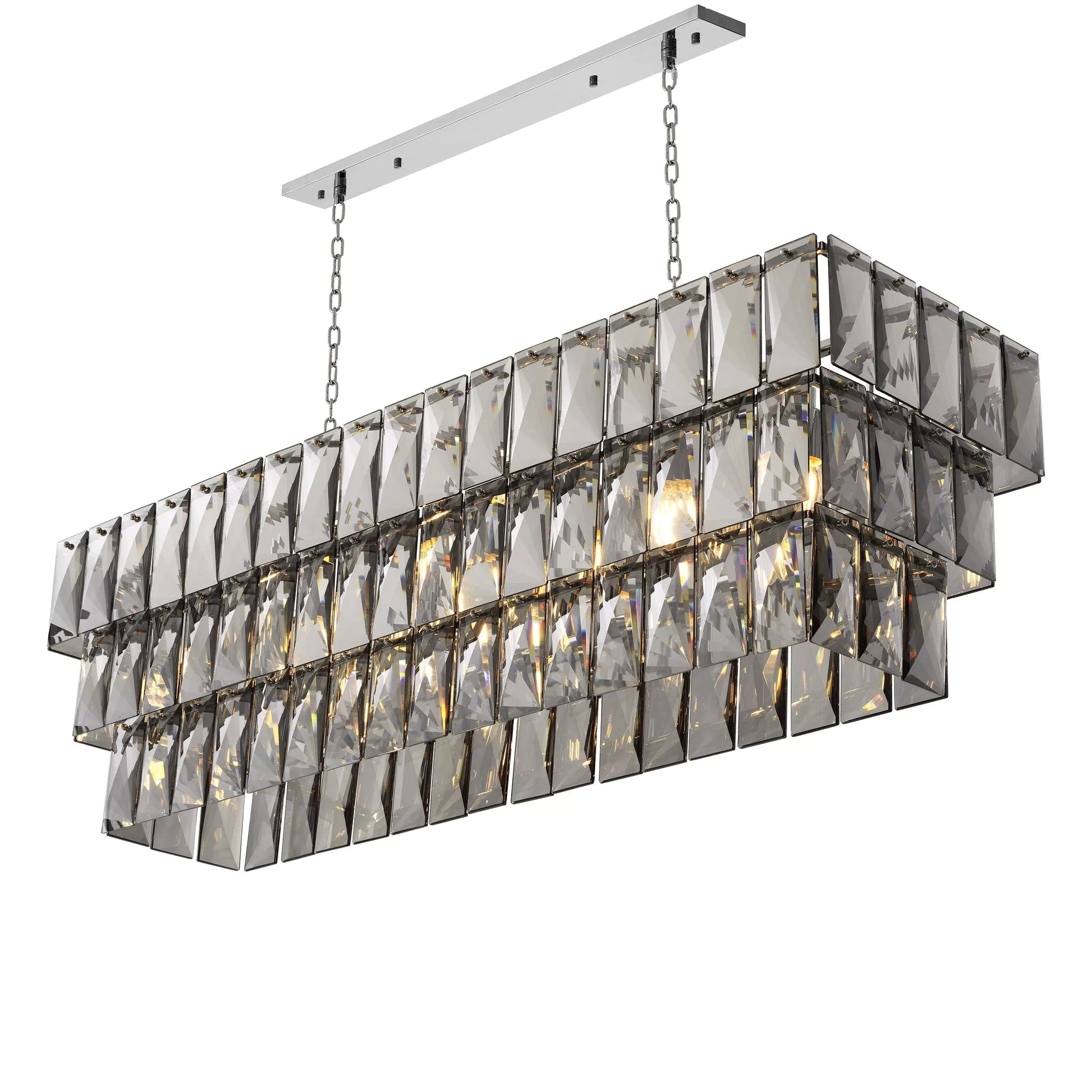 Glamour Rectangle Modern Chandeliers 