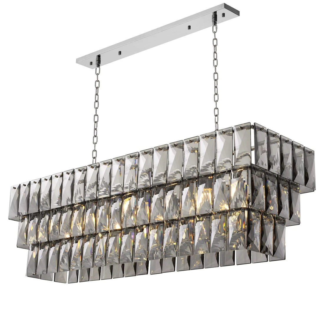 Glamour Rectangle Modern Chandeliers 