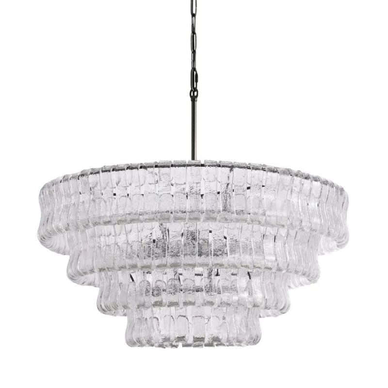 Amor 4-Tier Glass Round Chandelier 36"
