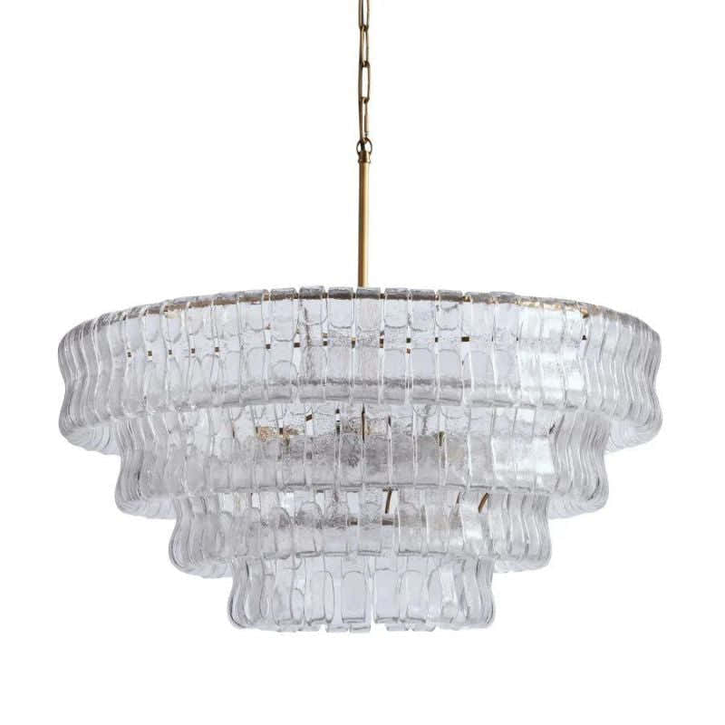 Amor 4-Tier Glass Round Chandelier 36"