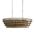 Amor Glass Oval Chandelier 54