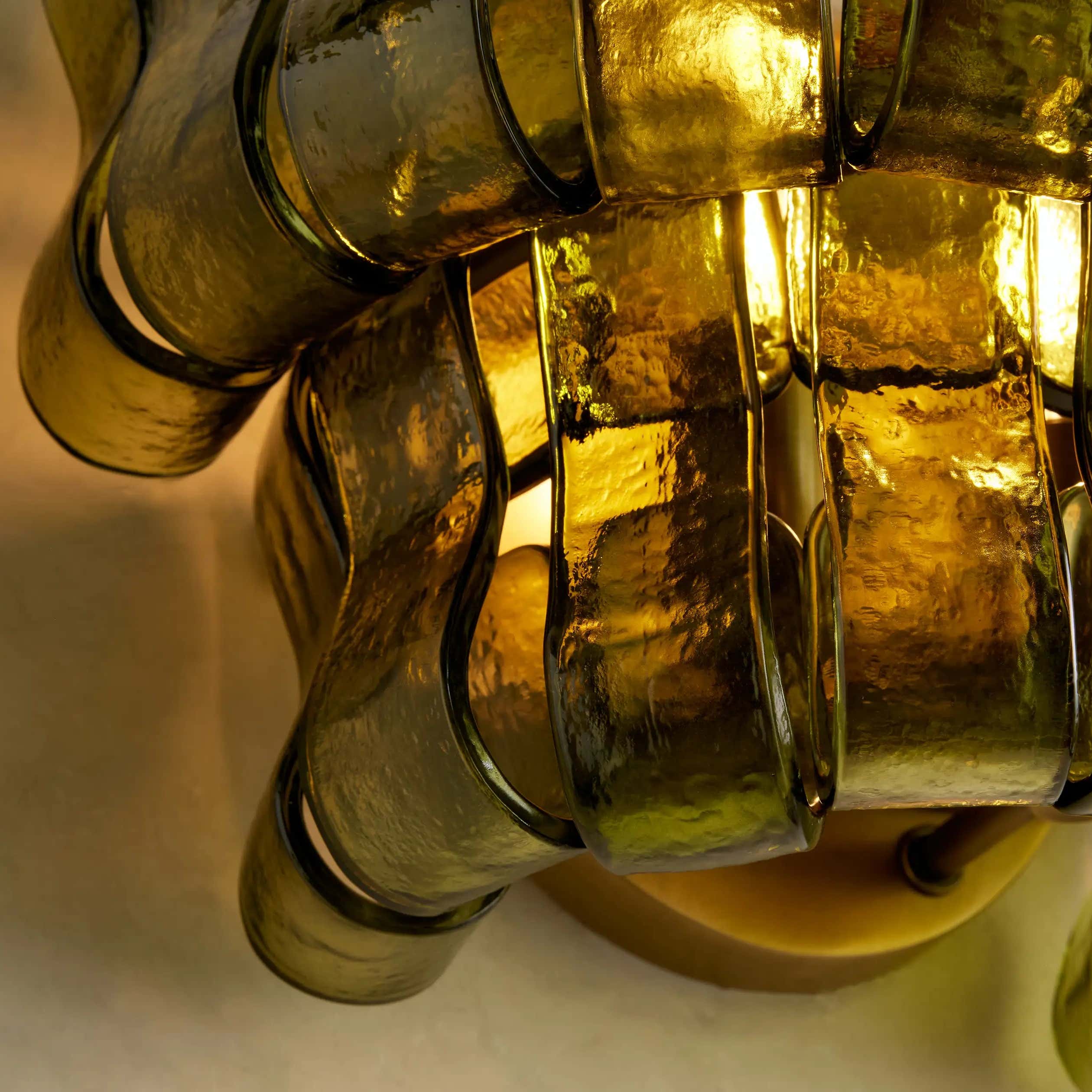 Amor Ghiaccio Glass Wall Sconce 12"