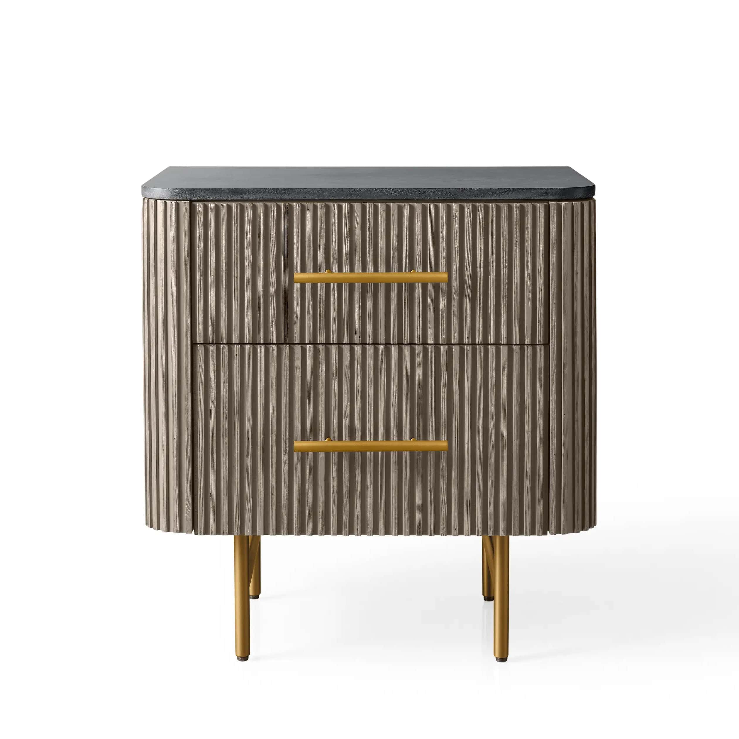 Arden Closed Nightstand in Oak