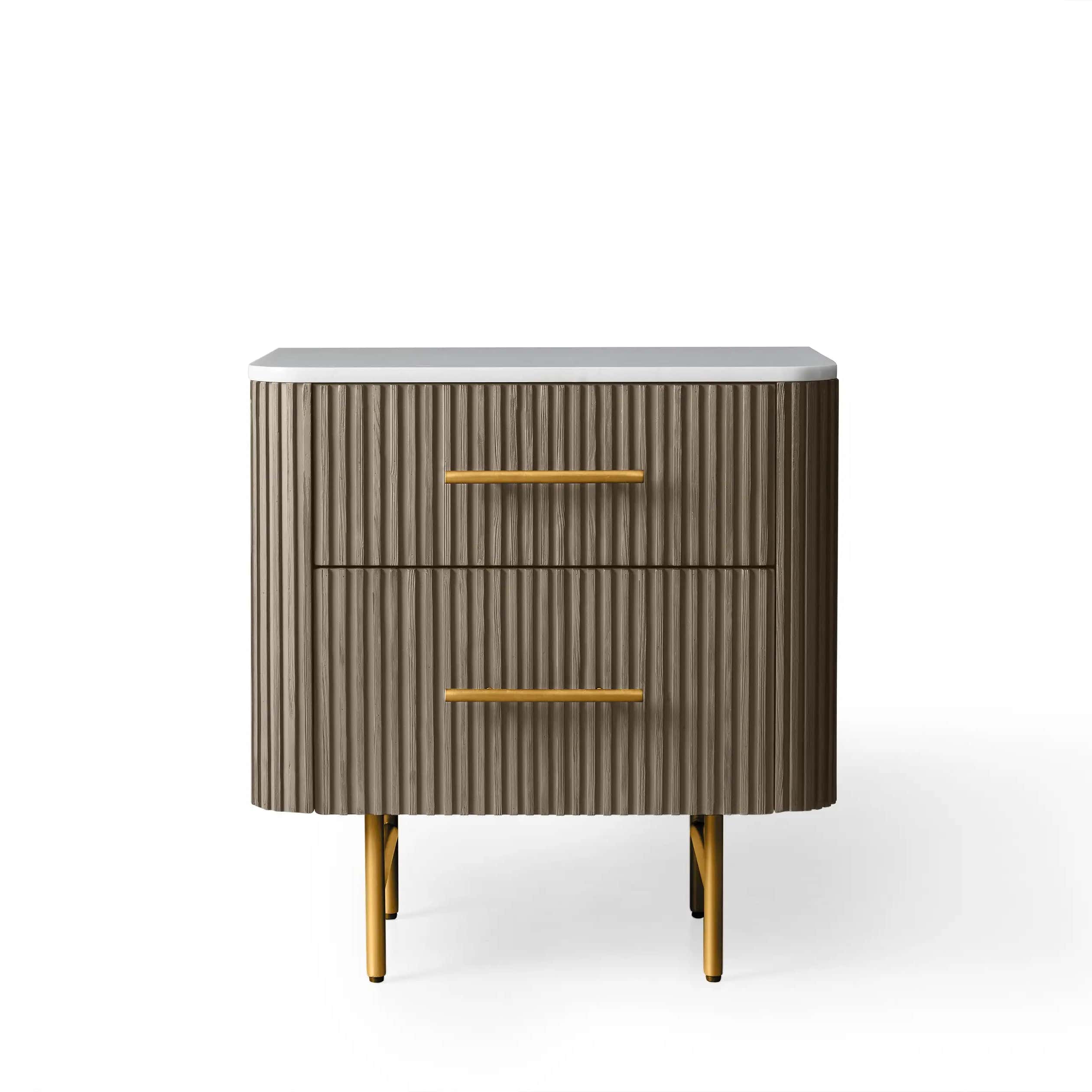 Arden Closed Nightstand in Oak