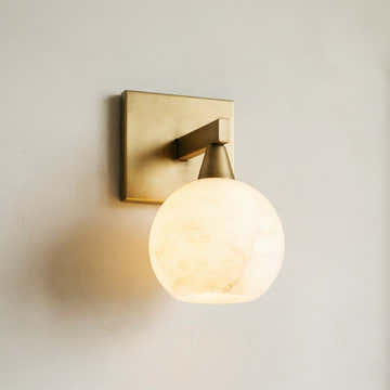 Arica Alabaster Sconce 1 Light