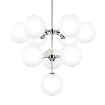 Ashleigh Modern Chandelier - H122810-PN-CE - Mitzi