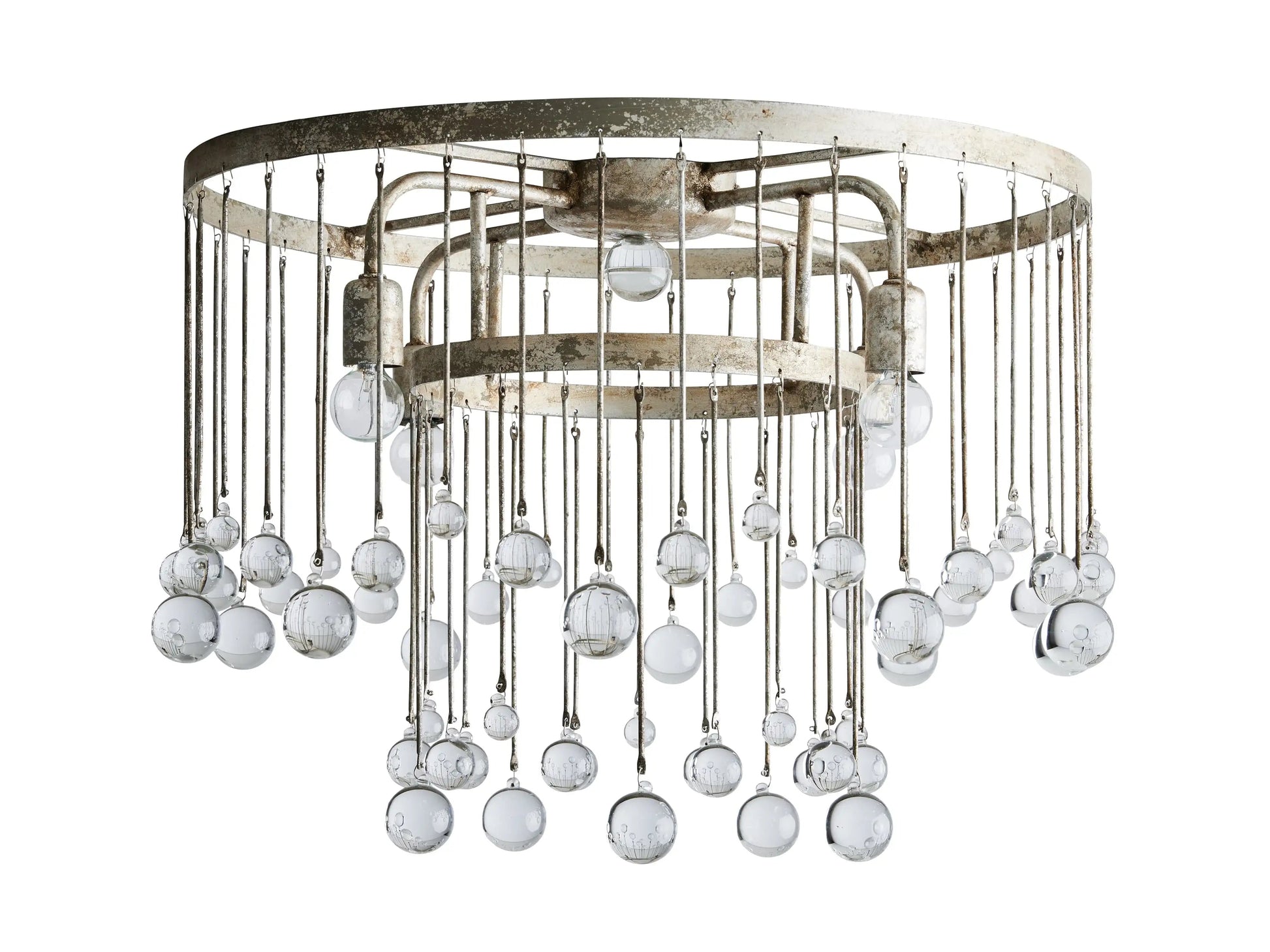 Aubrey Crystal Ball Flushmount Lamp