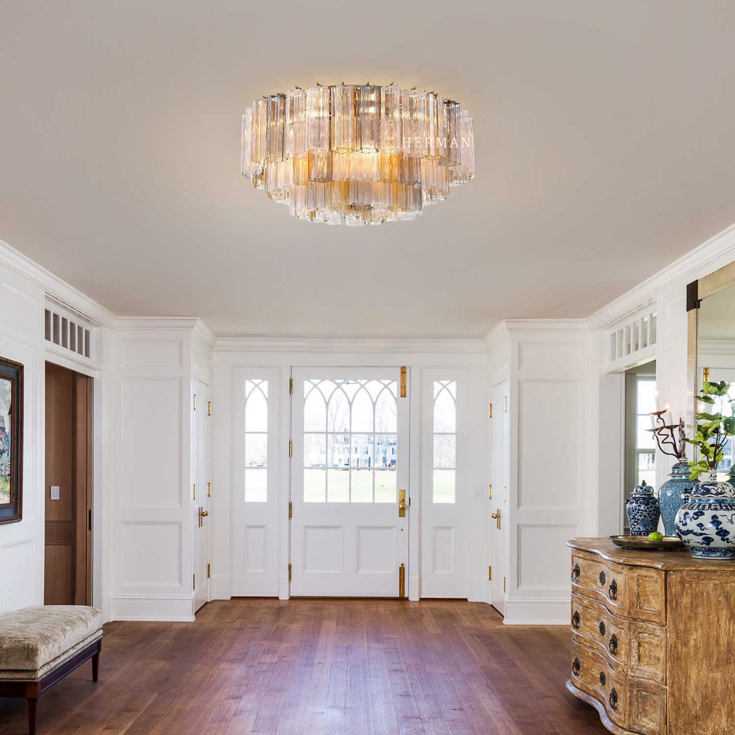 Addis Murano Glass Flushmount 22"/32"