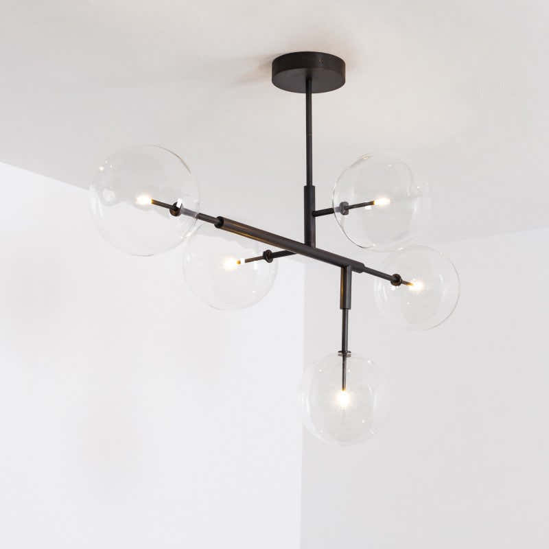 Aero 5-Light Modern Brass Chandelier