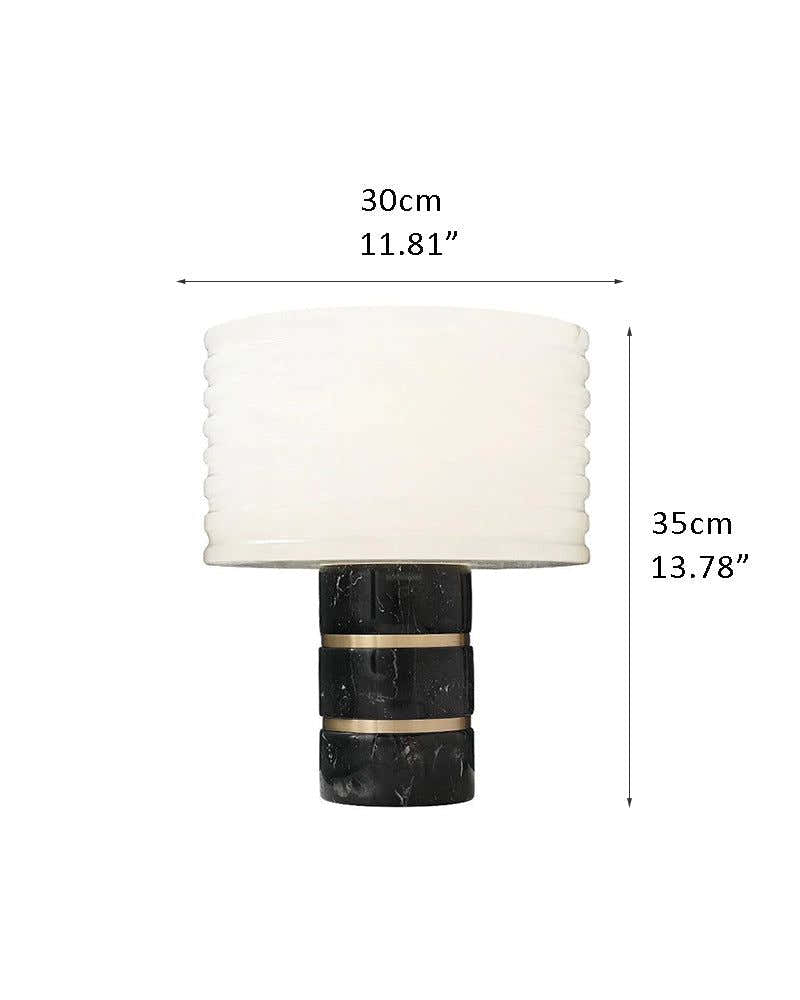 Elegant Lighting G9 Cloud Stone Alabaster Table Lamp Wide D10" & D11" 15W