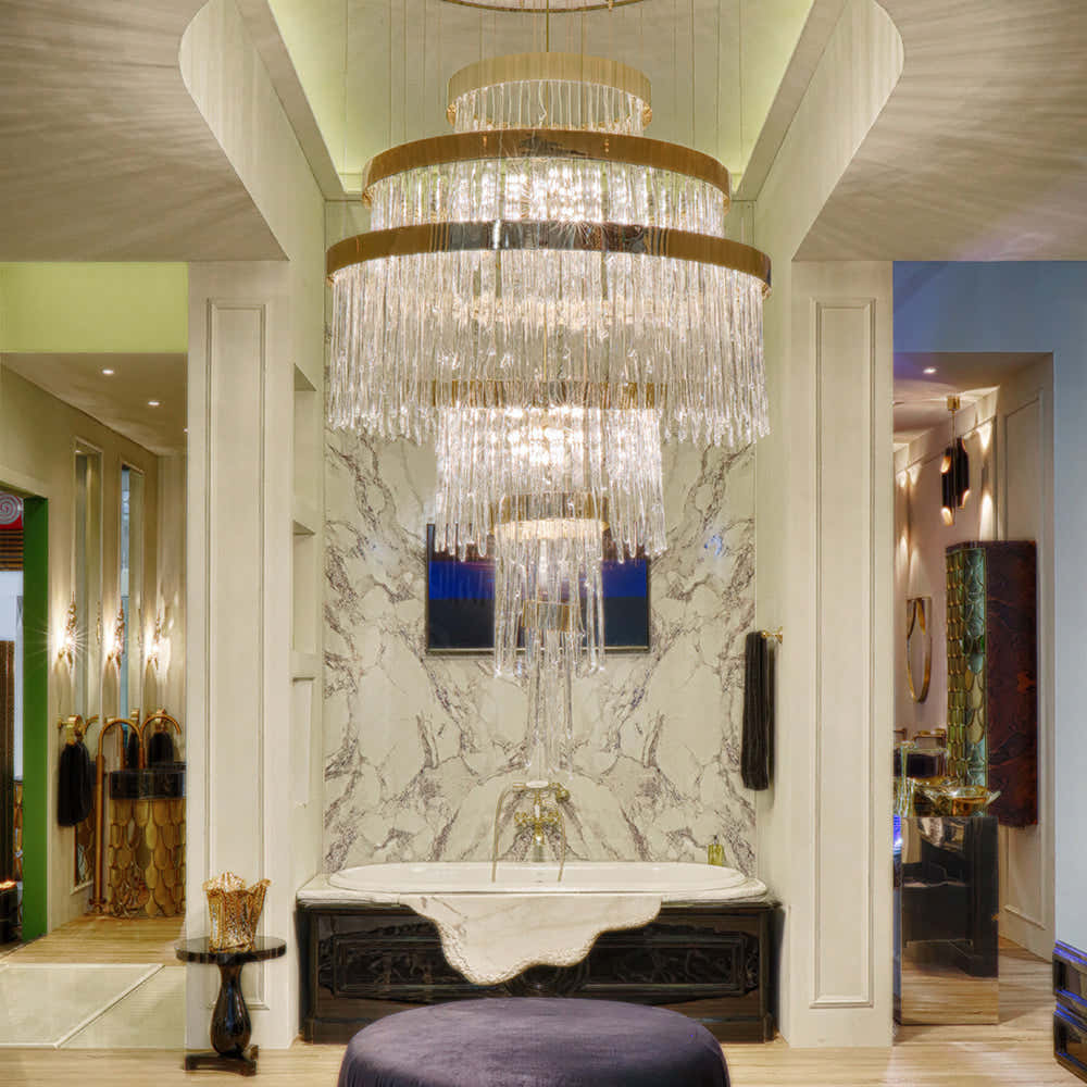 Babel 50 Light Crystal Modern Chandelier