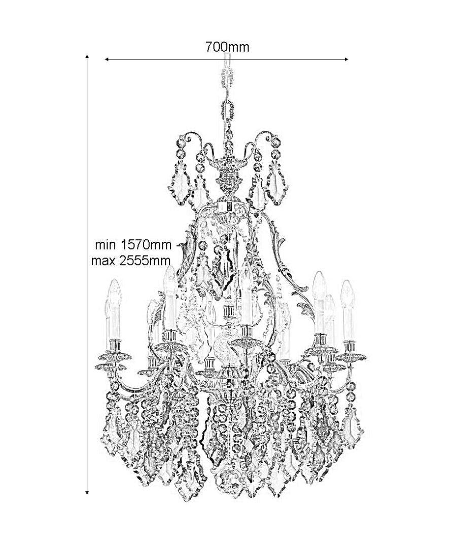 Belgravia Crystal Chandelier CRY510AS - (Multiply Finishes) - Christopher Hyde