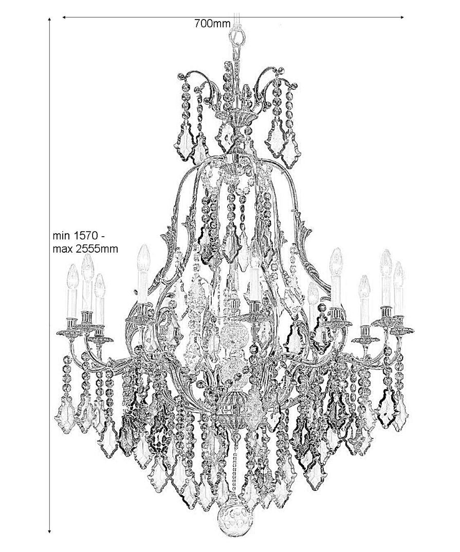 Belgravia Crystal Chandelier CRY512AS - (Multiply Finishes) - Christopher Hyde