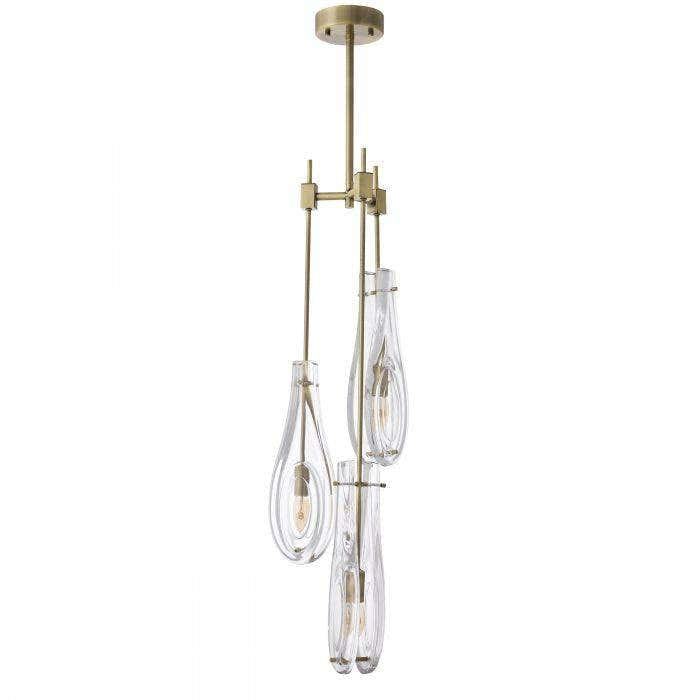 Bellano Modern Brass Chandelier [S/L] - [Brass/Bronze]