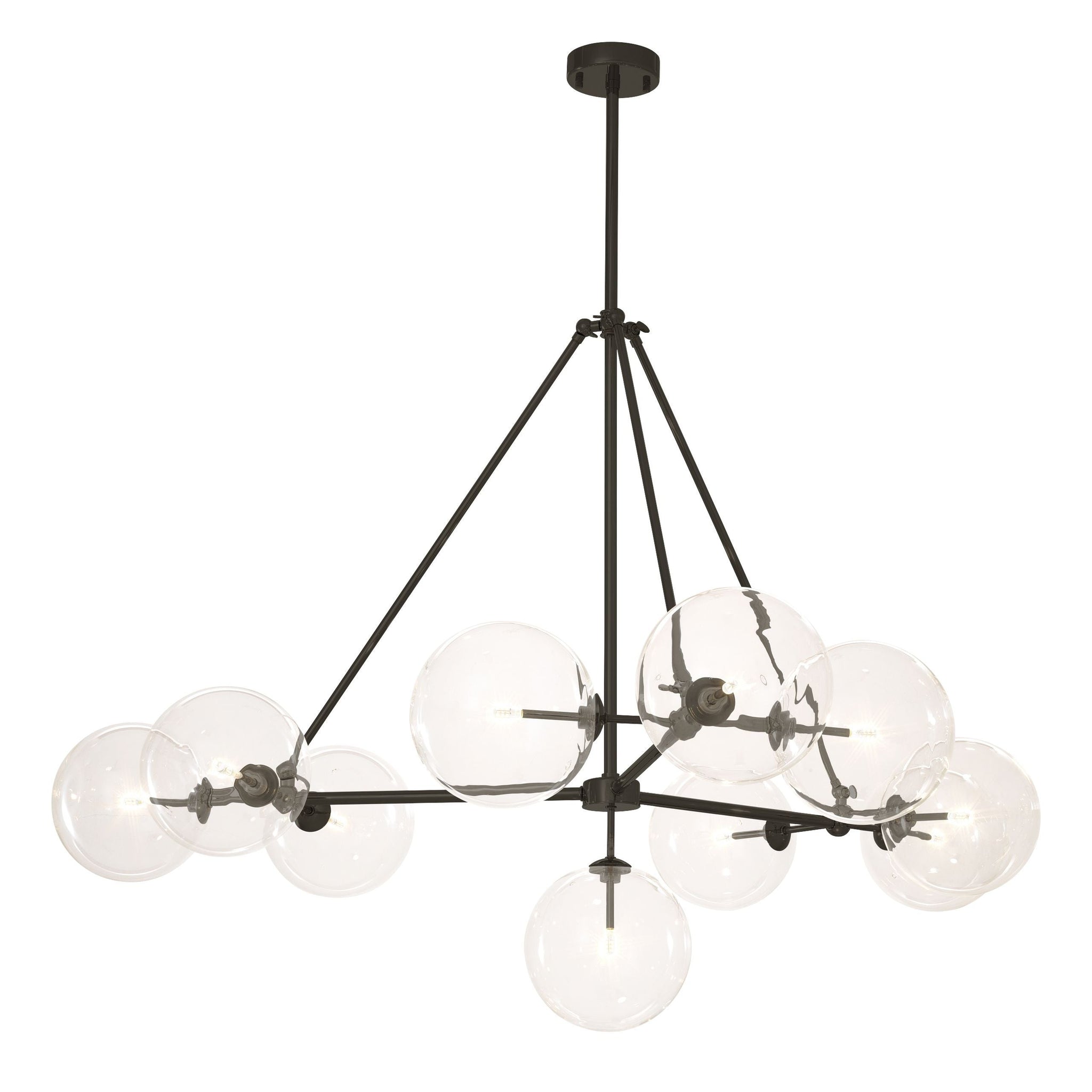 Bermude Modern Glass Chandelier - [Bronze/Antique]