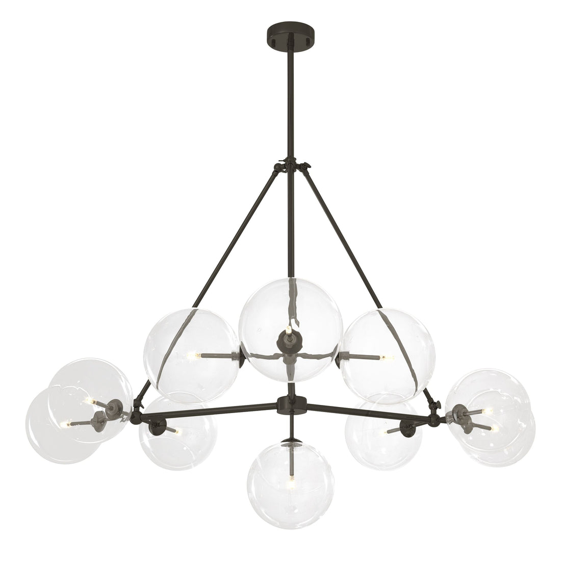 Bermude Modern Glass Chandelier - [Bronze/Antique]