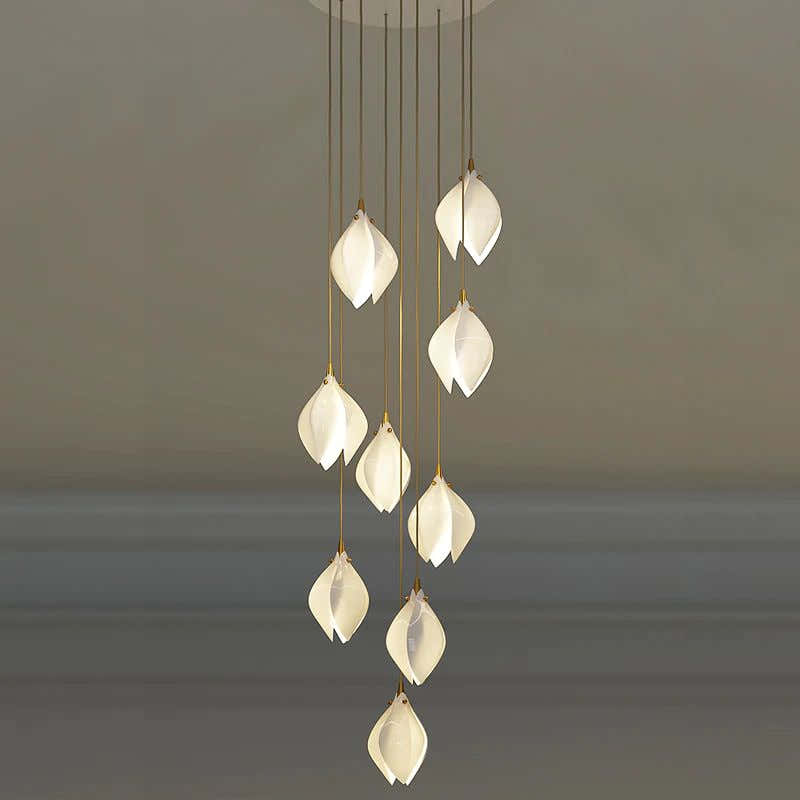 Bloom Porcelain Petals Pendant Light