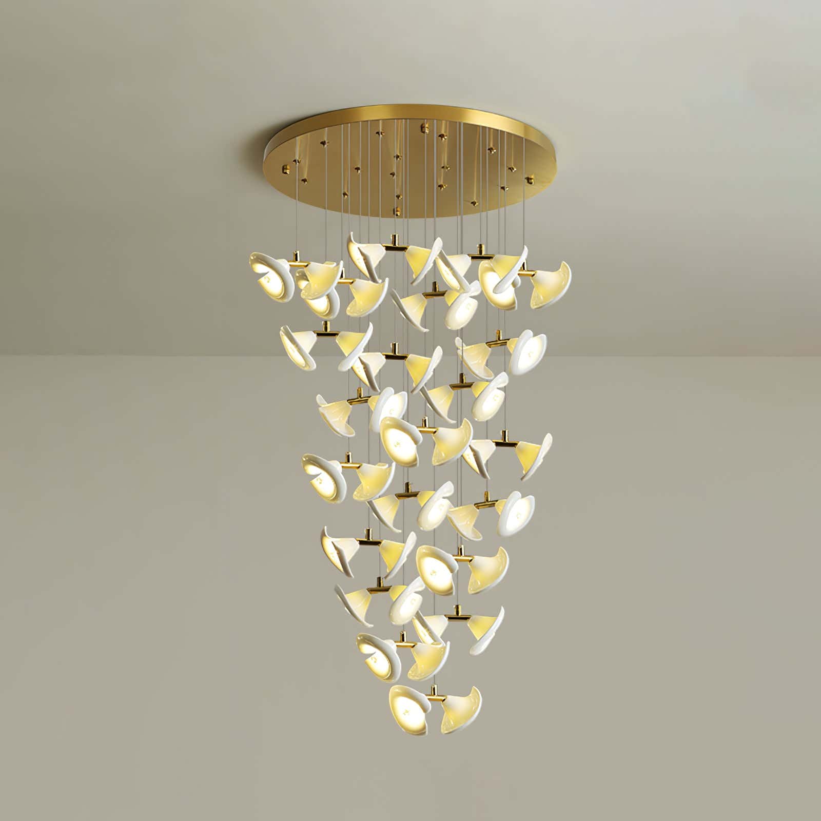 Blossom Double Horn Chandelier