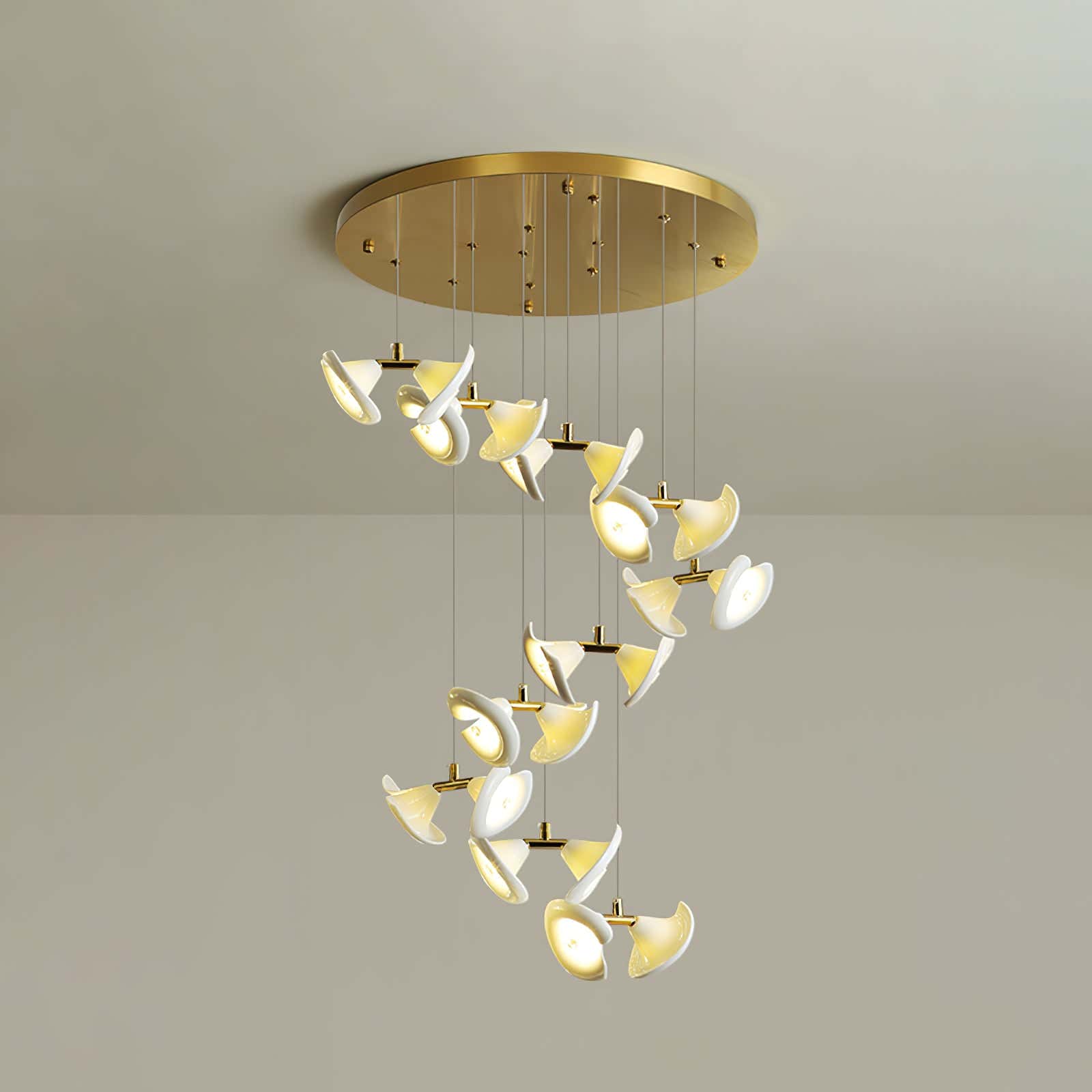 Blossom Double Horn Chandelier