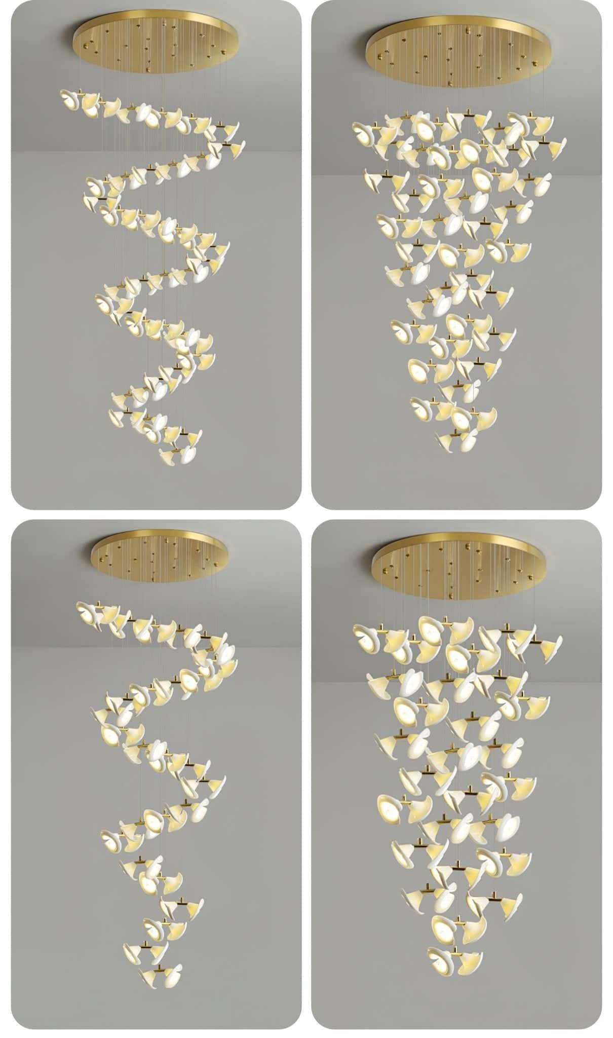 Blossom Double Horn Chandelier