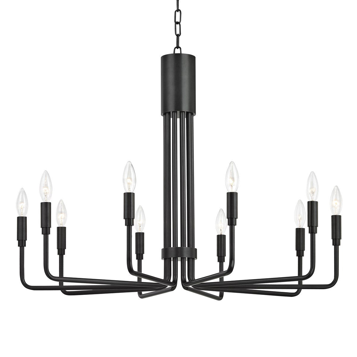 Brigitte Modern Brass Chandelier [2 Sizes] - Mitzi