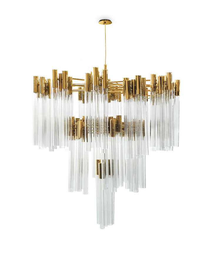 Burj 114 Light Crystal Modern Chandelier - Luxxu