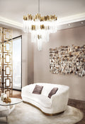 Burj 114 Light Crystal Modern Chandelier - Luxxu