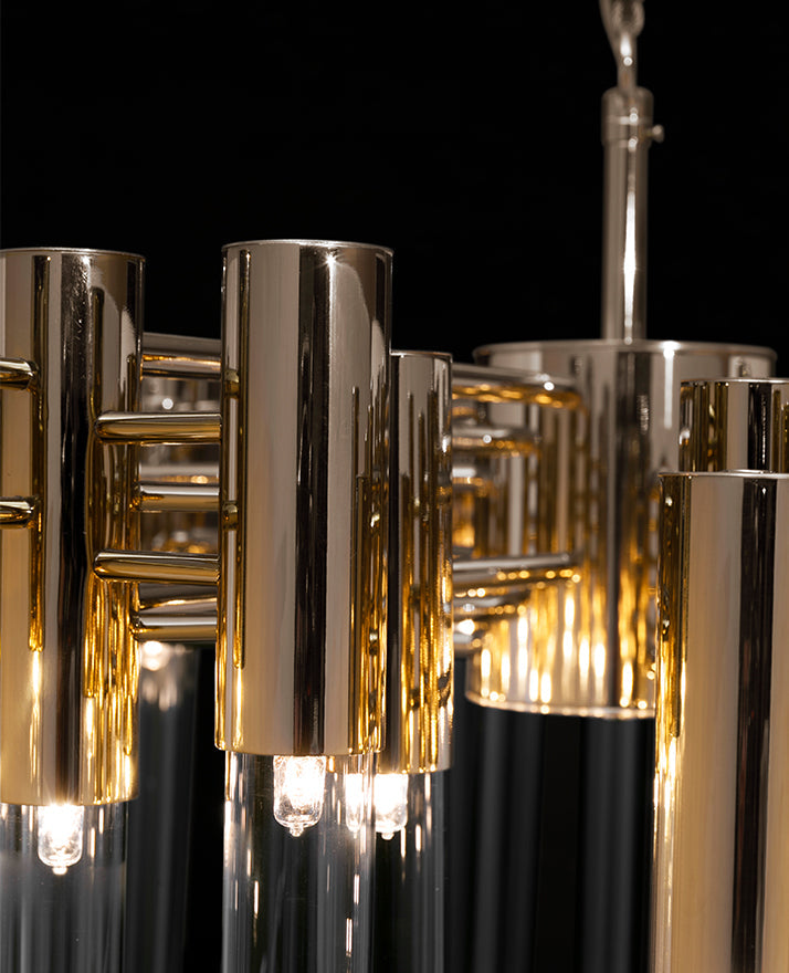 Burj Suspension 54 Light Crystal Modern Chandelier - Thumbnail 4