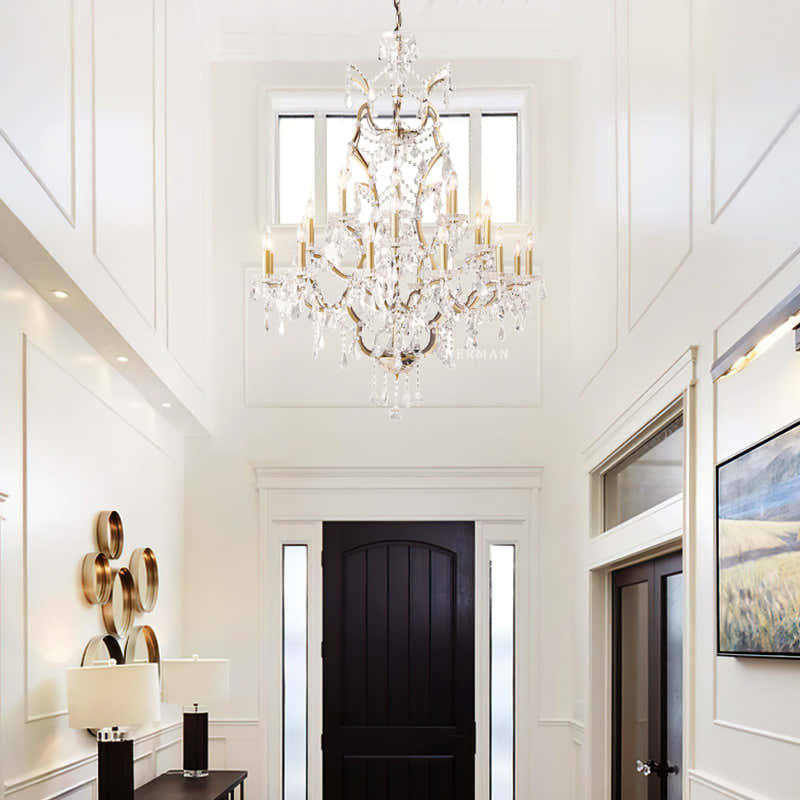 Rocaille Iron & Crystal Chandelier