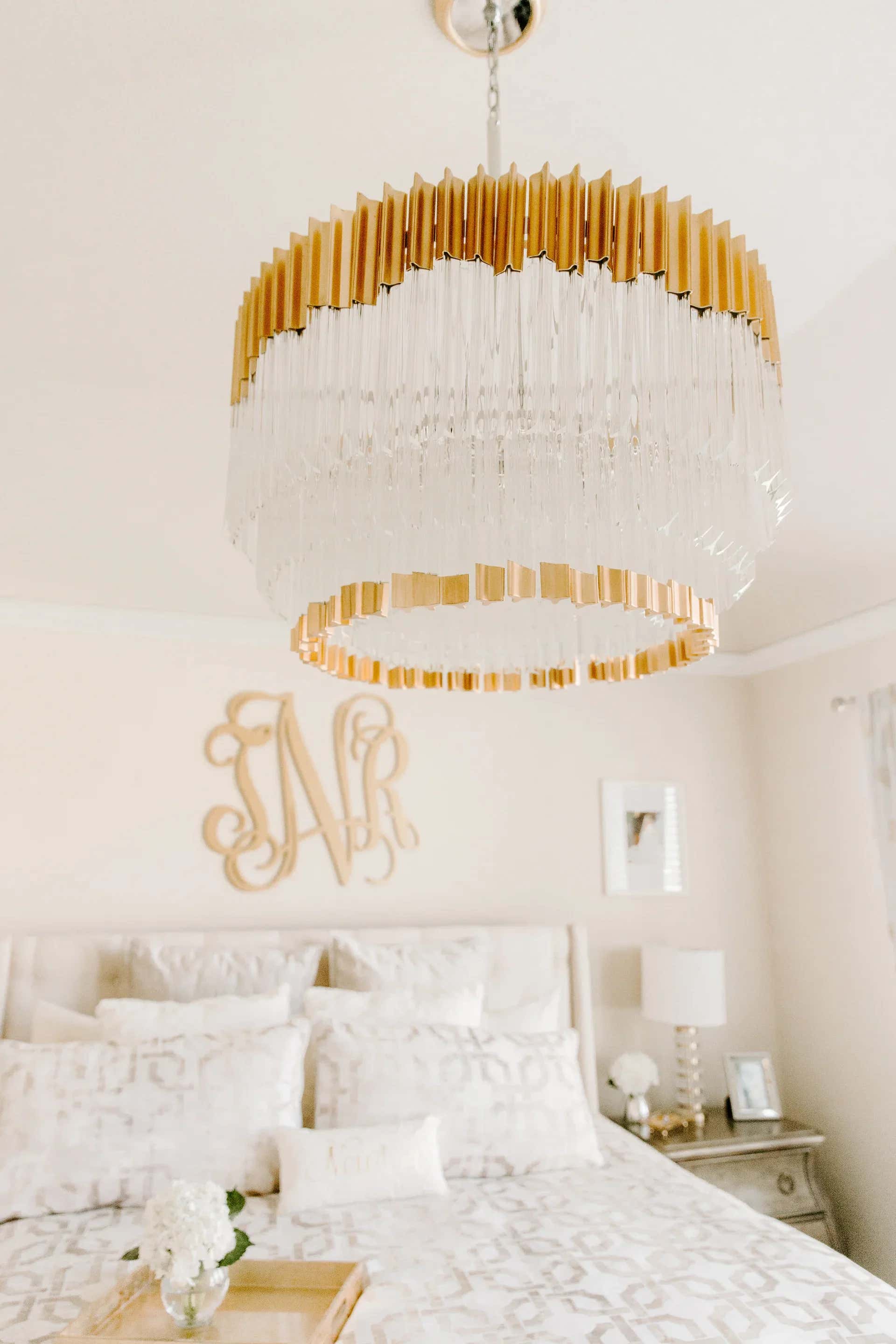 Charisma 10 Light Pendant - Gold Leaf W Polished Stainless