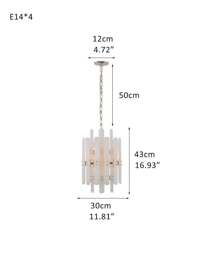 Large Alabaster Rectangular Chandelier Wide 40“ 45” with Chrome Frame for dining room