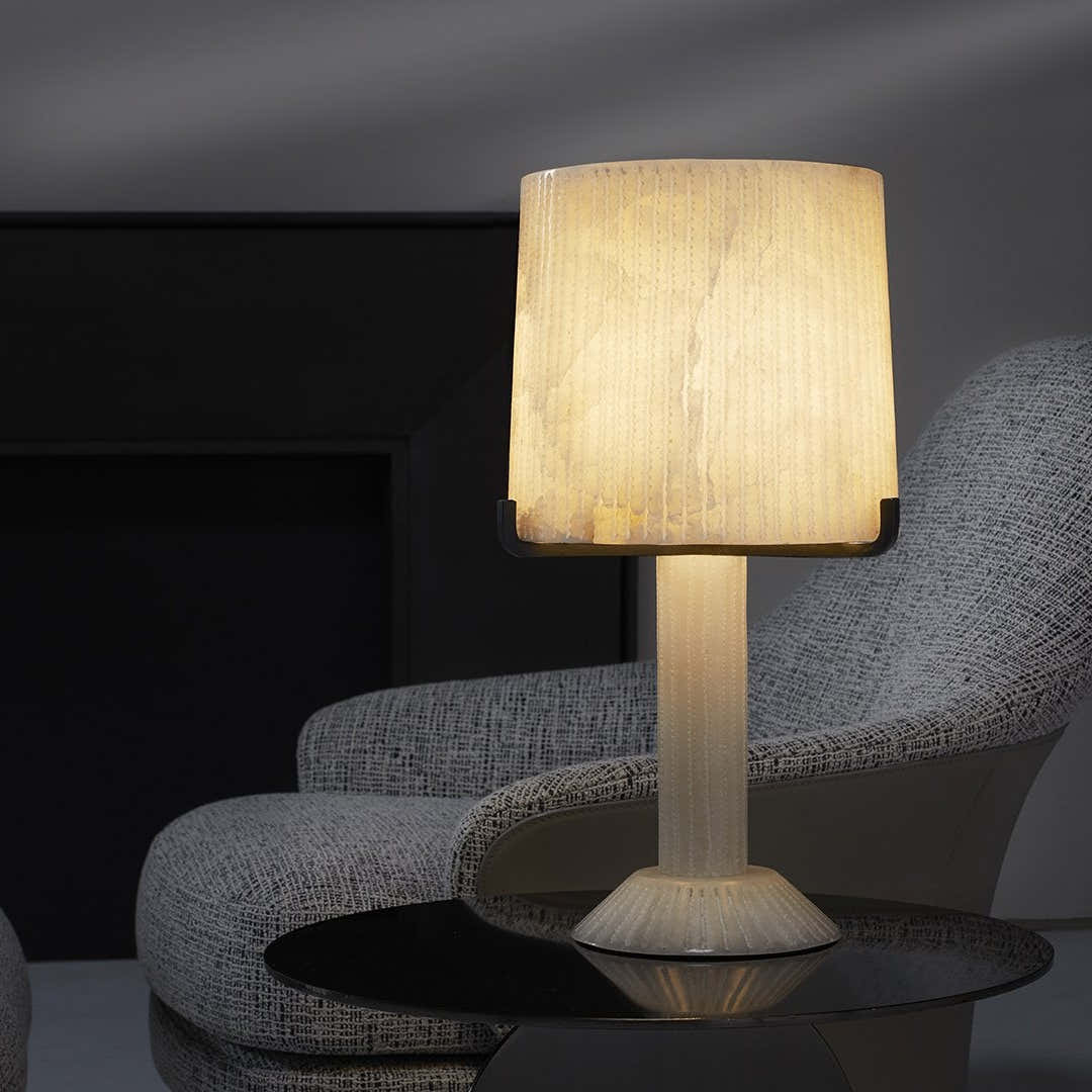 Acropolis Alabaster Table Lamp