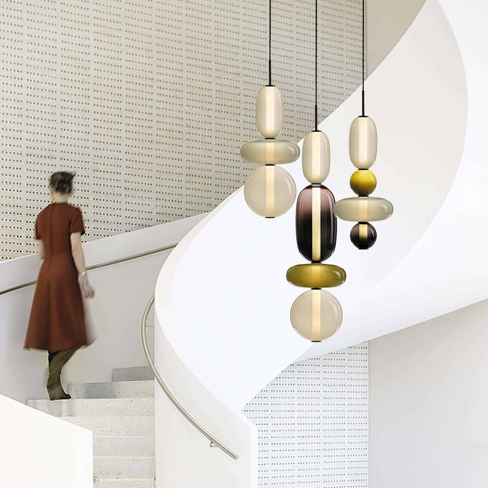 Candied Glass Combo Pendant Light
