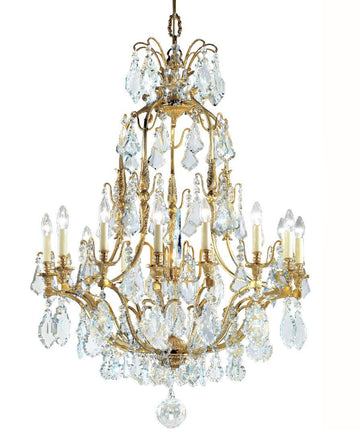 Carlton Crystal Glass Chandelier  VF315AFG - (Multiply Finishes) - Christopher Hyde