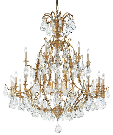 Carlton Crystal Glass Chandelier  VF316AFG - (Multiply Finishes) - Christopher Hyde