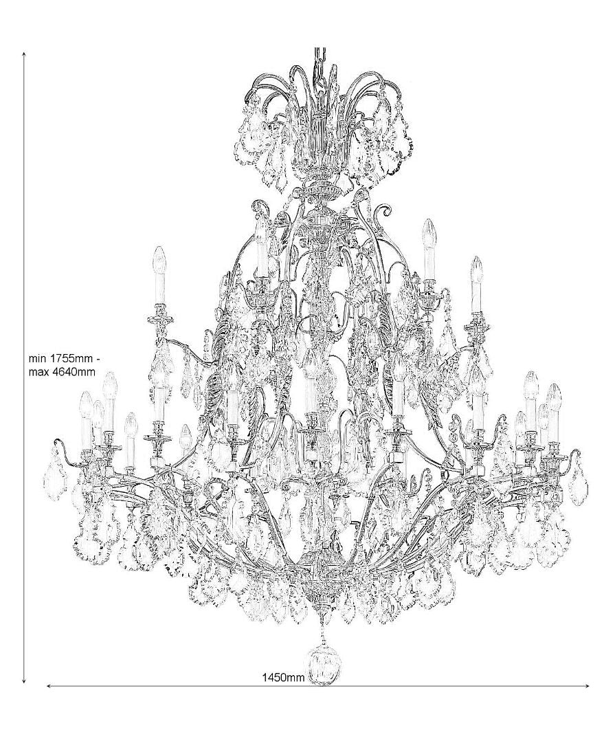 Carlton Crystal Glass Chandelier  VF316AFG - (Multiply Finishes) - Christopher Hyde