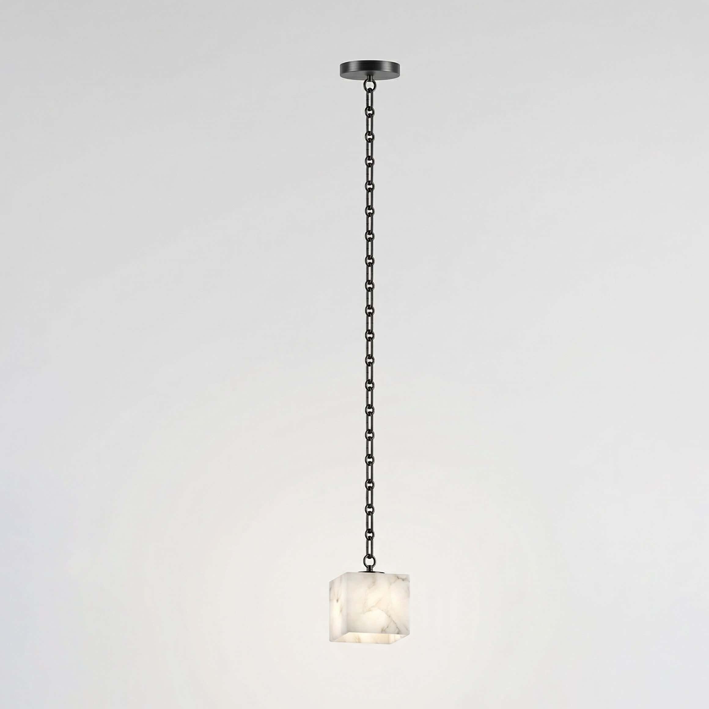 Cascade Chain Cube Chandelier