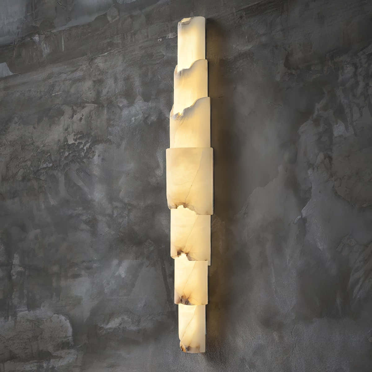 Cascading Alabaster Wall Sconce