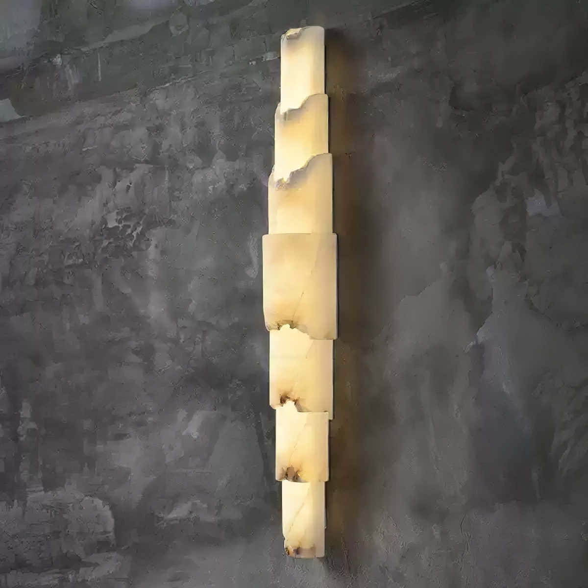 Cascading Alabaster Wall Sconce
