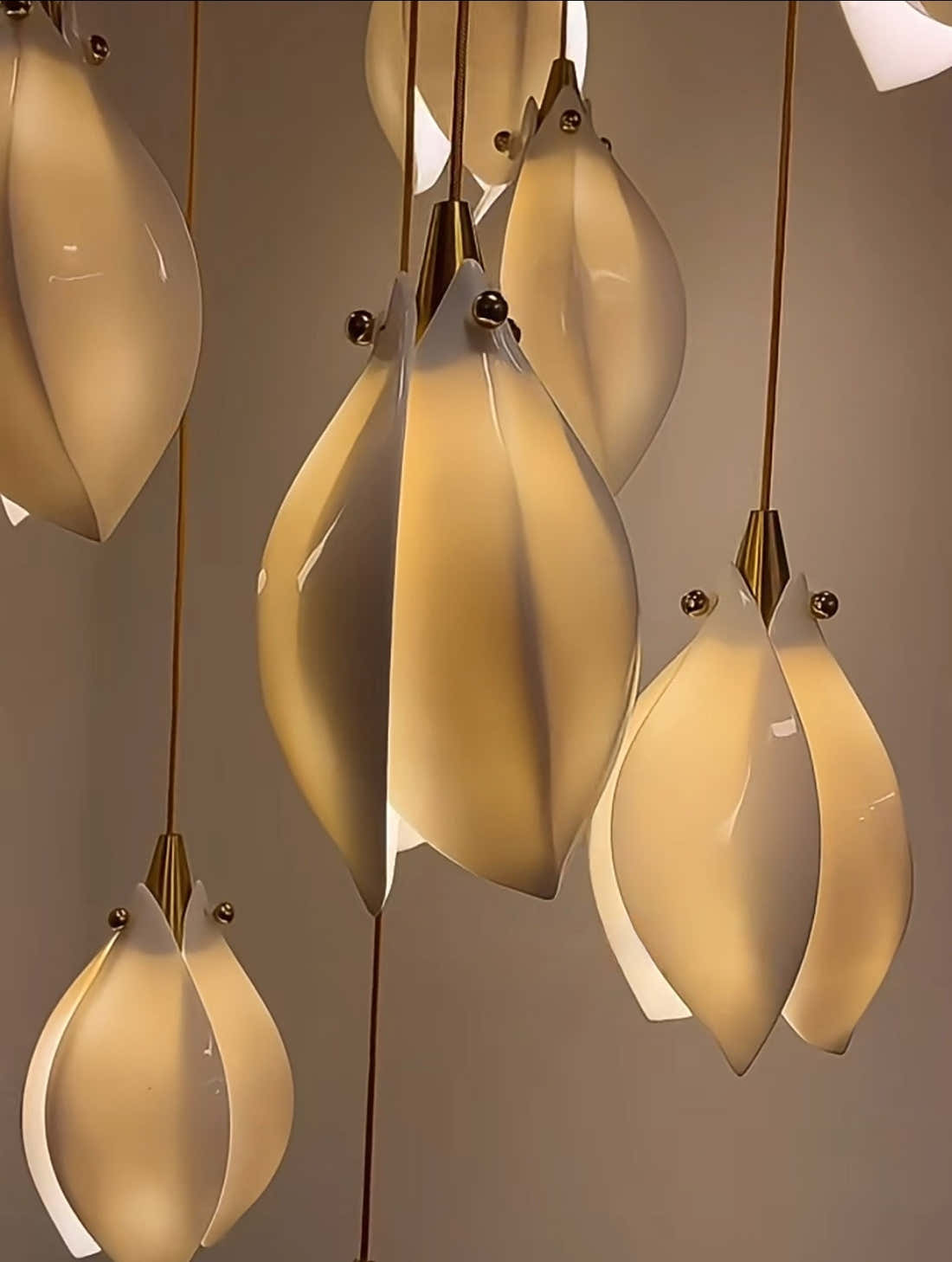 Ceramic LED Cluster Bloom Chandelier by Aurorae Lighting