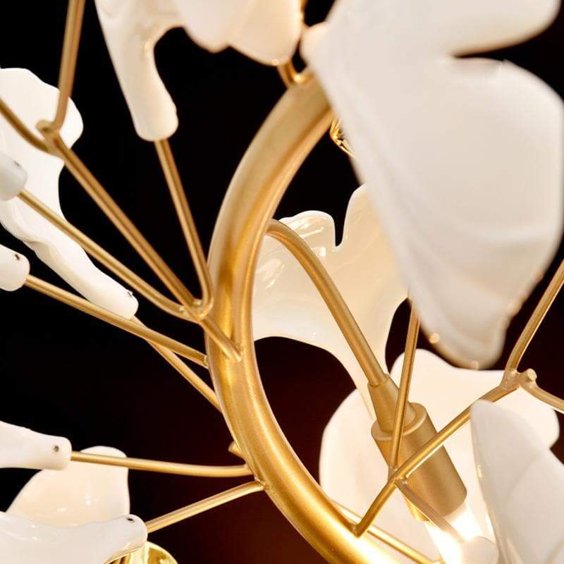 Ceramic Ginkgo Petal Chandelier D