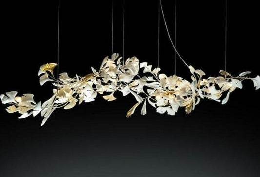 Ceramic Ginkgo Branch Chandelier D