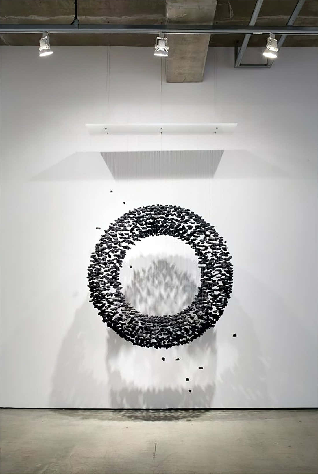 Charcoal Shape O Chandelier