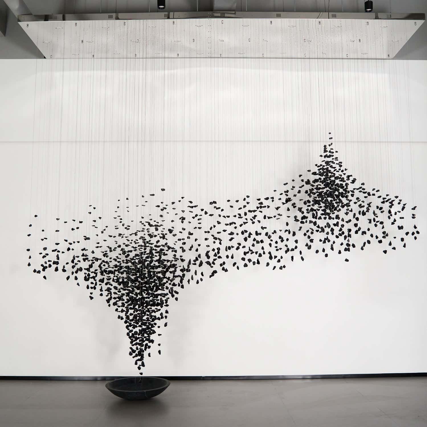 Charcoal Shape Hourglass Chandelier