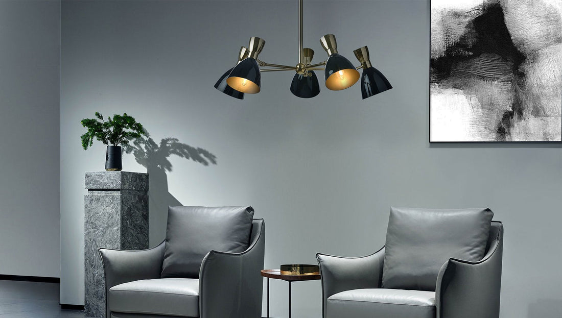 Charlie 5 Light Modern Chandelier - Villa Lumi