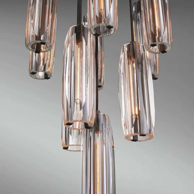 Chartier Crystal 10-Light Round Chandelier