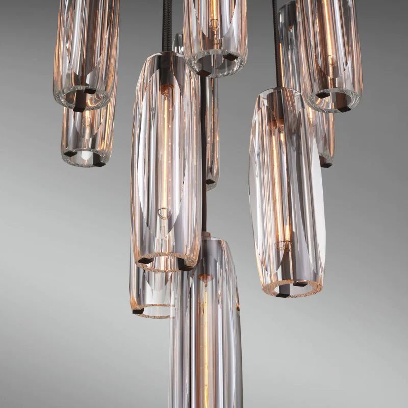 Chartier Crystal 10-Light Round Chandelier