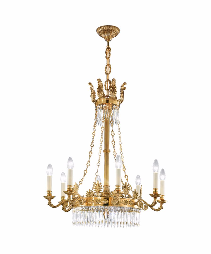 Cheltenham Crystal Glass Chandelier CF958FG - (Multiply Finishes) - Christopher Hyde